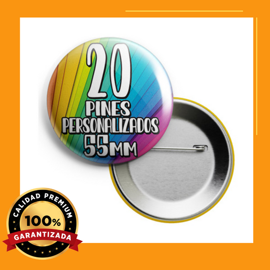 Pin de Metal 55 mm | Ideal para Personalizar