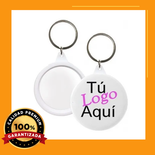 Llavero con Espejo 55 mm | Personalizable | Por Ciento y Millar