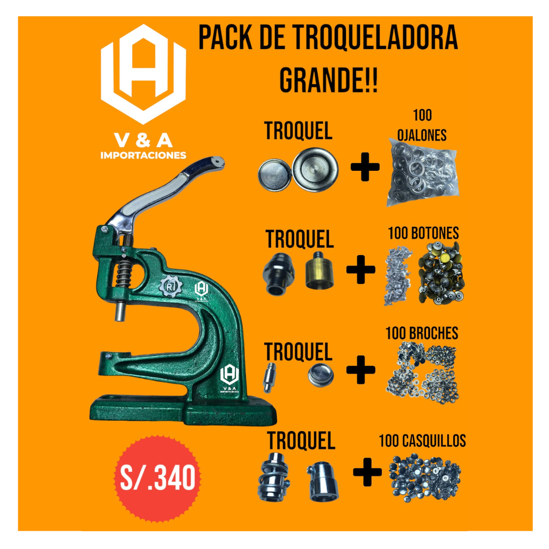 PACK TROQUELADORA DE 4 PIEZAS